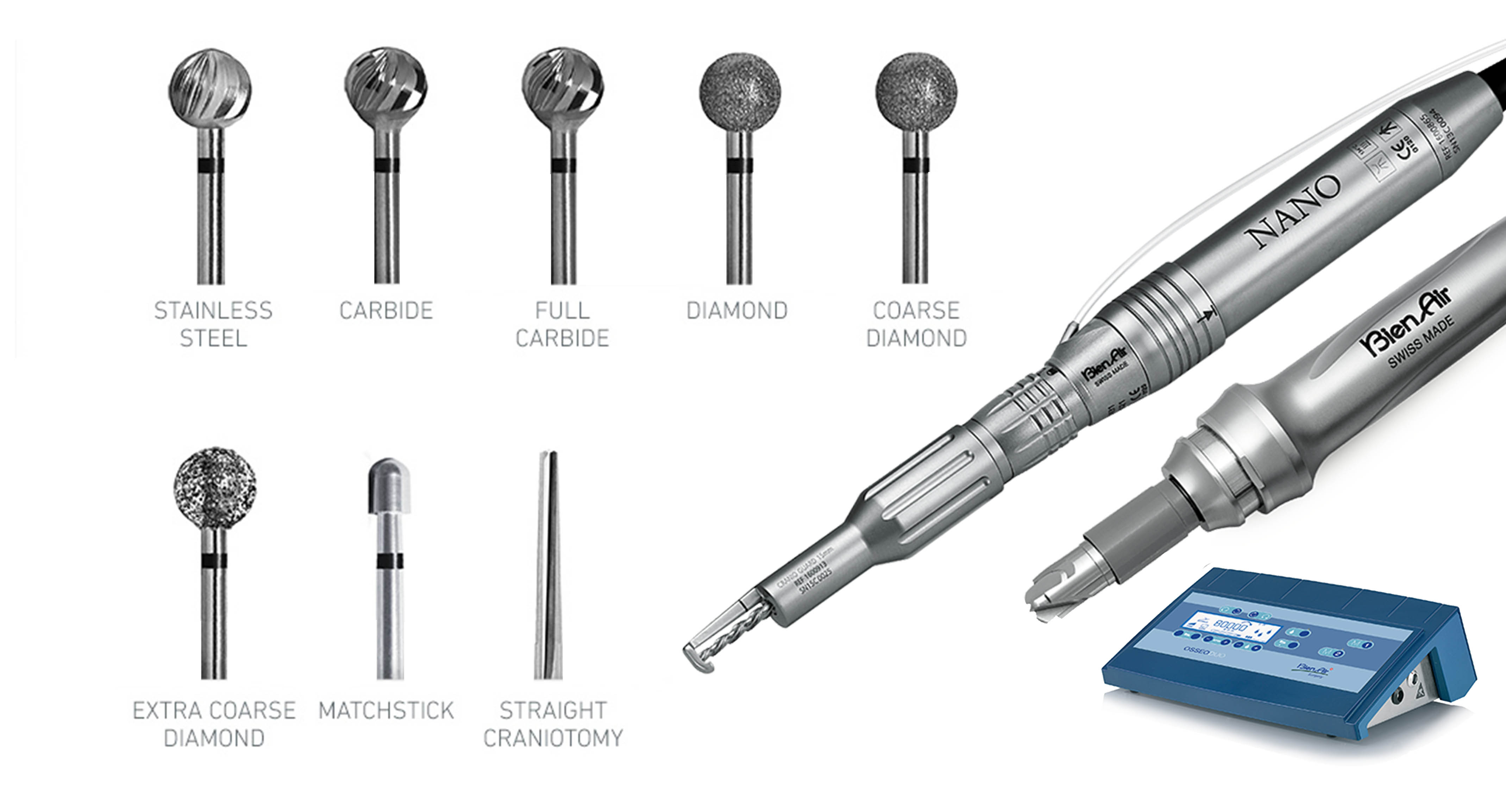 ENT, Neuro & Spinal Surgical Drill Systems Bien Air Delta Surgical